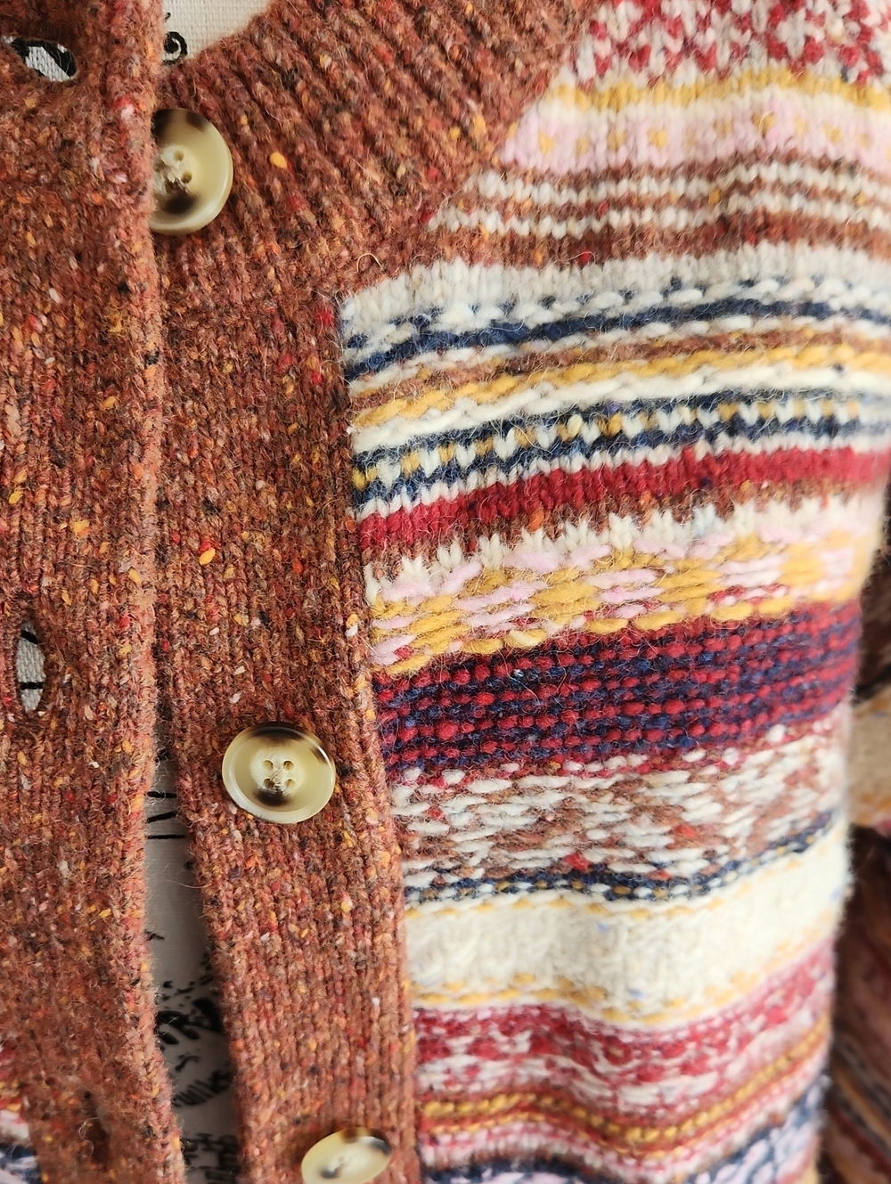 Faherty Marney Orchard Stripe Cardigan SZ M - Picture 2 of 3